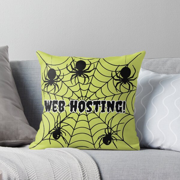 Item preview, Spooky Black Spiders on Web Hosting Illustration designed and sold by Tobietales.