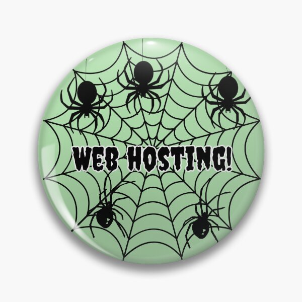 Item preview, Spooky Black Spiders on Web Hosting Illustration designed and sold by Tobietales.