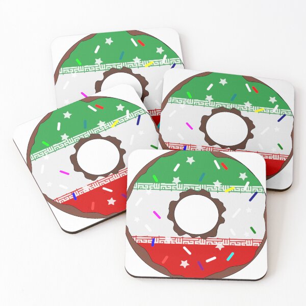 Item preview, Iran Flag Donut – Colorful Sprinkles Country Pride designed and sold by TheIconSmith.