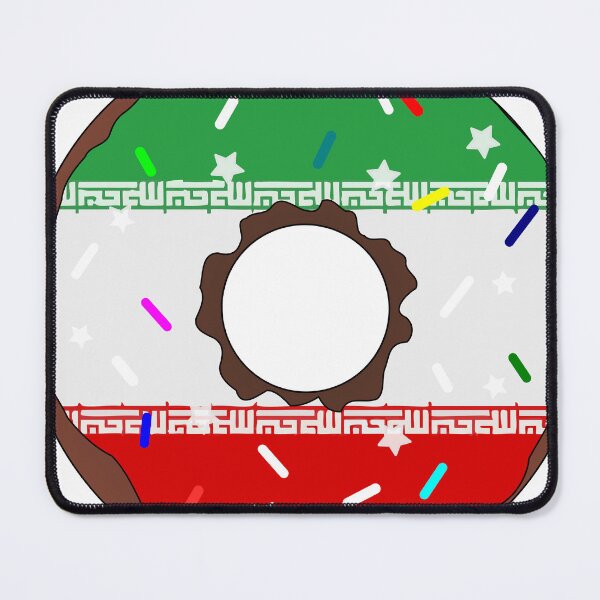 Item preview, Iran Flag Donut – Colorful Sprinkles Country Pride designed and sold by TheIconSmith.