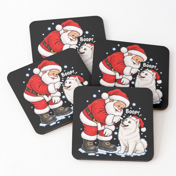 Item preview, Funny American Eskimo Dog Santa Boop Merry Chirstmas Mom Dad designed and sold by rafaeltto.