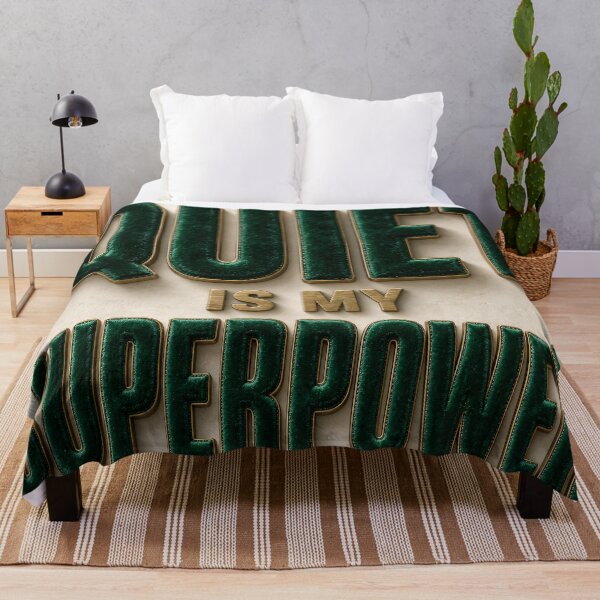 Item preview, Quiet Is My Superpower – Introvert Quote Typography Design designed and sold by Kaleidoscope Print.