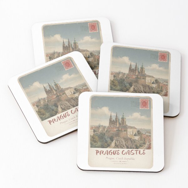 Item preview, Prague Castle Vintage Travel Poster – Prague Czech Republic designed and sold by DesignMaxa.
