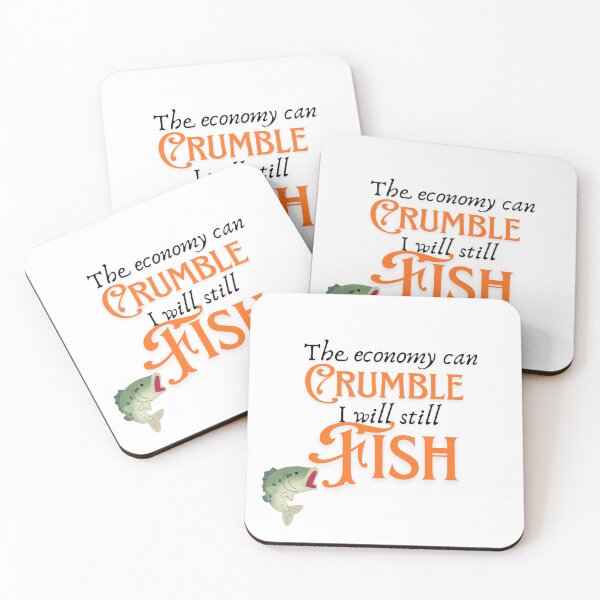 Item preview, The Economy Can Crumble I Will Still Fish Funny Fishing Tee  designed and sold by ljboy99.
