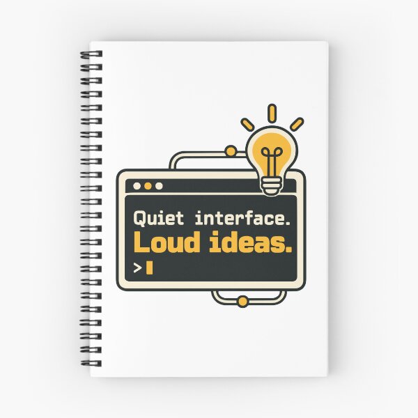 Item preview, Quiet Interface Loud Ideas Minimal UI Design designed and sold by ThreadQuirk.