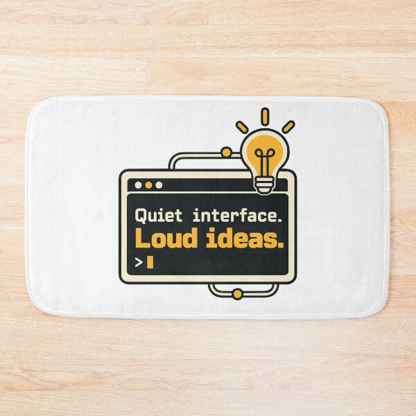 Item preview, Quiet Interface Loud Ideas Minimal UI Design designed and sold by ThreadQuirk.