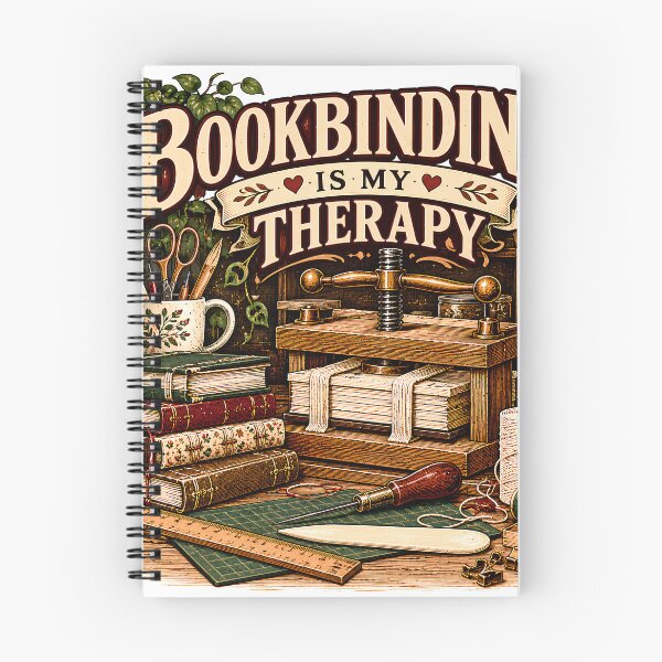 Item preview, Bookbinding Is My Therapy Vintage Craft designed and sold by MysticCanvasAi.