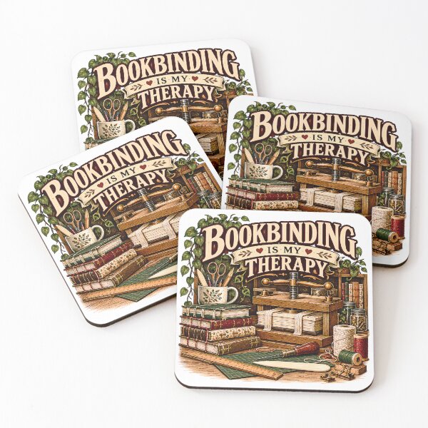 Item preview, Bookbinding Is My Therapy Vintage Craft designed and sold by MysticCanvasAi.