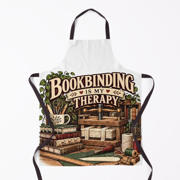 Item preview, Bookbinding Is My Therapy Vintage Craft designed and sold by MysticCanvasAi.