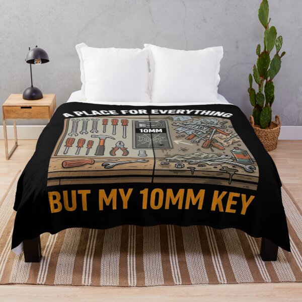Item preview, A Place For Everything But My 10mm Key Funny Mechanic Shirt designed and sold by DEADLINE DEMONS.