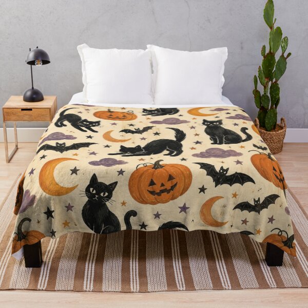 Item preview, Vintage Spooky Halloween Pattern designed and sold by shamiloff.