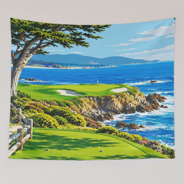 Item preview, Coastal Golf Course Art designed and sold by TraditionalCA.