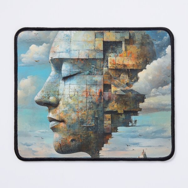 Item preview, surreal face moon castle designed and sold by MaciejPetelski.