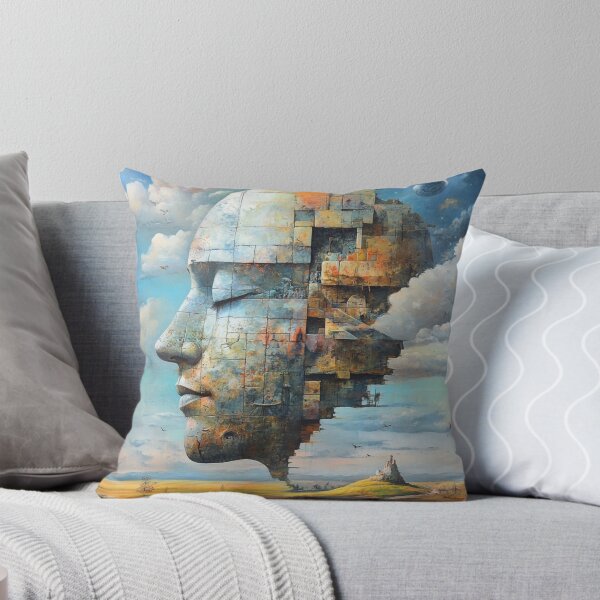 Item preview,  surreal face moon castle designed and sold by MaciejPetelski.