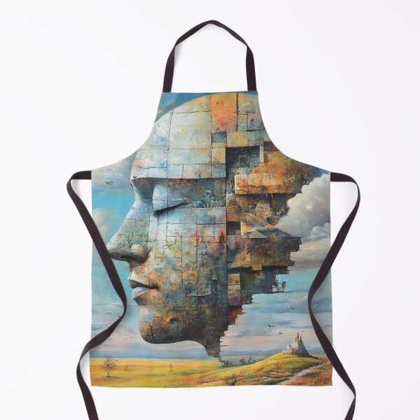 Item preview, surreal face moon castle designed and sold by MaciejPetelski.