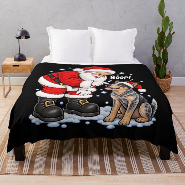Item preview, Funny Australian Cattle Dog Santa Boop Merry Chirstmas Mom Dad designed and sold by rafaeltto.