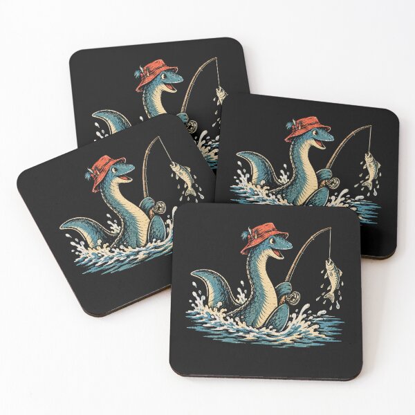 Item preview, Retro Sea Monster Fishing Vintage Ocean Adventure designed and sold by Moizento.