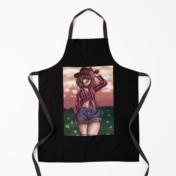 Item preview, Cowgirl in Sunset Field Digital Illustration designed and sold by Fibi-studio.