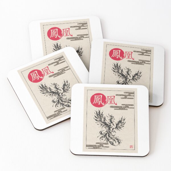 Item preview, Sumi-e Phoenix – Spirit of Japan designed and sold by Neo Japonism Art.