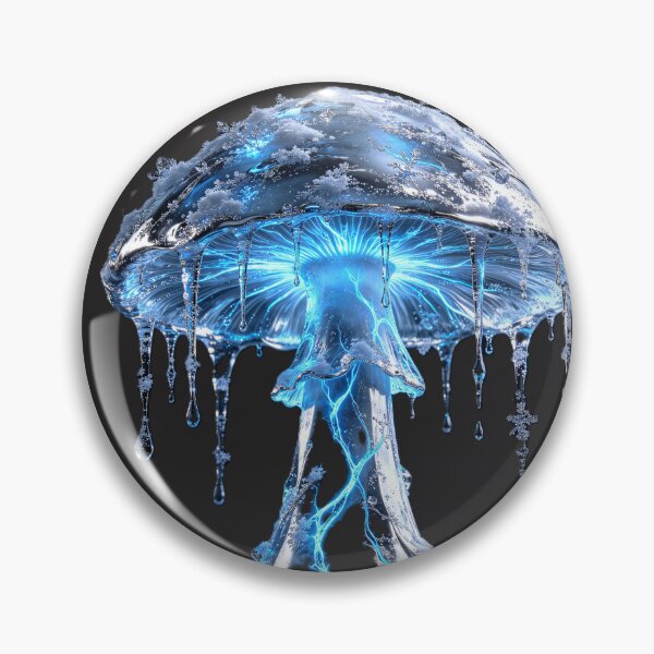 Item preview, Gothic Frozen Ice Mushroom Winter Dark Art designed and sold by GodsMonsterss.