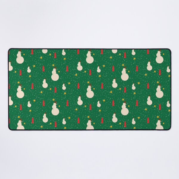 Item preview, Green Christmas Snowman Pattern designed and sold by photossmirnov.