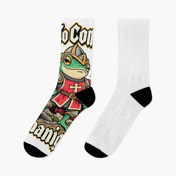 Item preview, Funny Frog Knight Off To Commit Shenanigans Medieval Fantasy Design designed and sold by stmpdwrld.