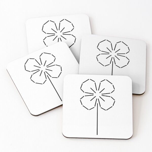 Item preview, Four Leaf Clover – Minimalist Geometric Good Luck Design designed and sold by matybrak.