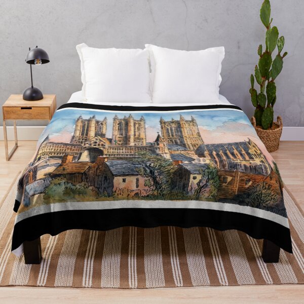 Item preview, Lincoln Cathedral Watercolour Art designed and sold by ArtworkNorth.