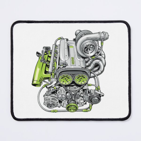 Item preview, Nissan RB26DETT Engine JDM Turbo Skyline GTR Art designed and sold by PrintsGate.