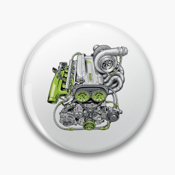 Item preview, Nissan RB26DETT Engine JDM Turbo Skyline GTR Art designed and sold by PrintsGate.