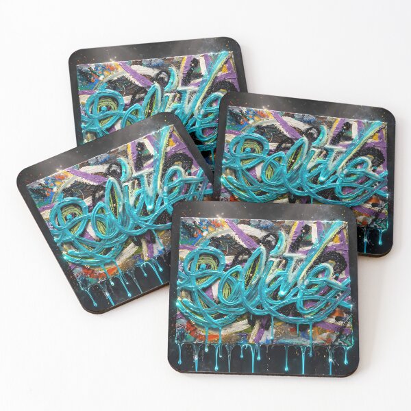 Item preview, GRAFFITI BOSS•TURQUOISE DRIP STREET ART•ORIGINAL CANVAS•ABEL LUGO•LSV designed and sold by Lugo Sunset Visions.