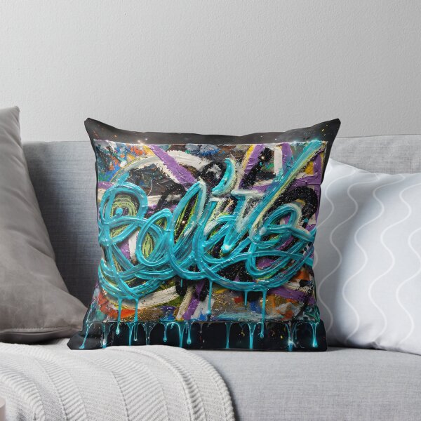 Item preview, GRAFFITI BOSS•TURQUOISE DRIP STREET ART•ORIGINAL CANVAS•ABEL LUGO•LSV designed and sold by Lugo Sunset Visions.