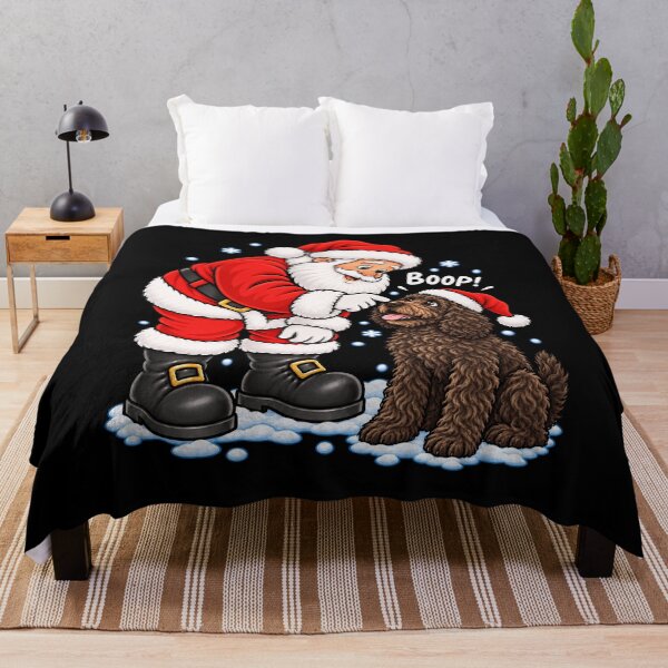 Item preview, Funny Barbet Dog Santa Boop Merry Chirstmas Mom Dad designed and sold by rafaeltto.
