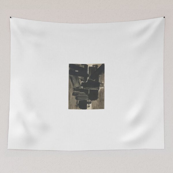 Item preview, Pierre Soulages art - Pierre Soulages artist - Pierre Soulages painting - Pierre Soulages abstract art - Pierre Soulages black painting designed and sold by Rohyadalim.