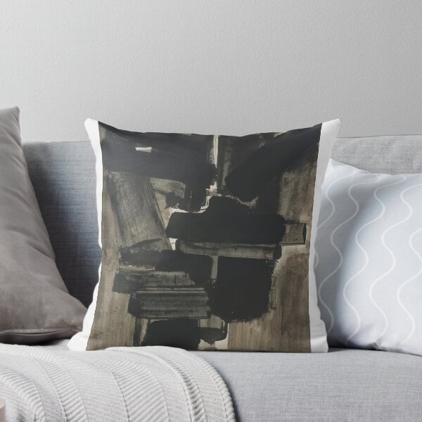 Item preview, Pierre Soulages art - Pierre Soulages artist - Pierre Soulages painting - Pierre Soulages abstract art - Pierre Soulages black painting designed and sold by Rohyadalim.