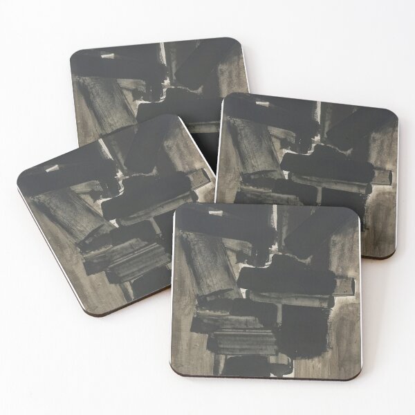 Item preview, Pierre Soulages art - Pierre Soulages artist - Pierre Soulages painting - Pierre Soulages abstract art - Pierre Soulages black painting designed and sold by Rohyadalim.