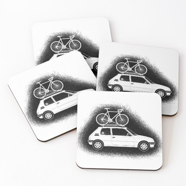 Item preview, Classic Hatchback with Bike on Roof Rack Sketch designed and sold by RICAMTP.