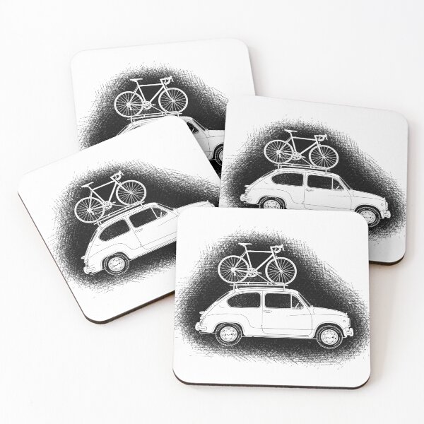 Item preview, Retro Microcar with Bike on Roof Rack designed and sold by RICAMTP.