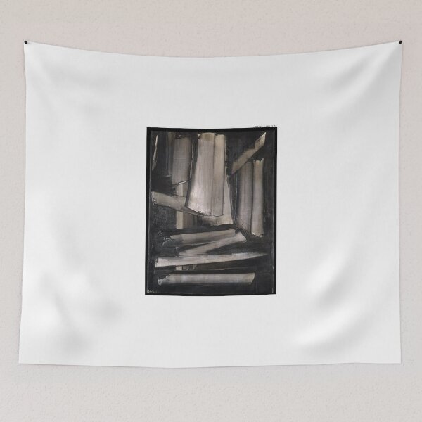 Item preview, Pierre Soulages art - Pierre Soulages artist - Pierre Soulages painting - Pierre Soulages abstract art - Pierre Soulages black painting designed and sold by Rohyadalim.
