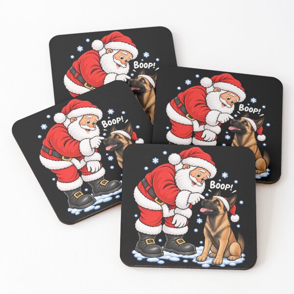 Item preview, Funny Belgian Malinois Dog Santa Boop Merry Chirstmas Mom Dad designed and sold by rafaeltto.