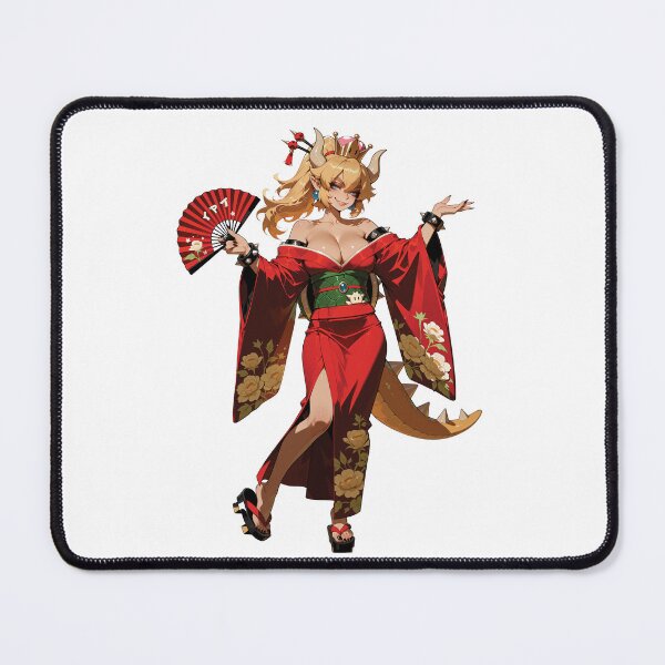 Item preview, Bowsette Anime Sticker | Kimono Fan Dance Super Crown Decal designed and sold by RGB-crayon.