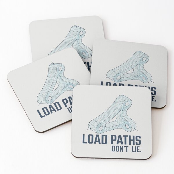Item preview, Load Paths Don't Lie Mechanical Engineering Stress Analysis Design designed and sold by Amr Darwish Graphic designer.