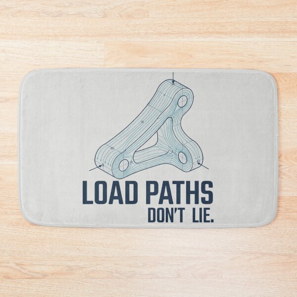 Item preview, Load Paths Don't Lie Mechanical Engineering Stress Analysis Design designed and sold by Amr Darwish Graphic designer.