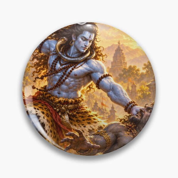 Item preview, Lord Shiva Subdues Andhaka at Sunrise designed and sold by Homyar.