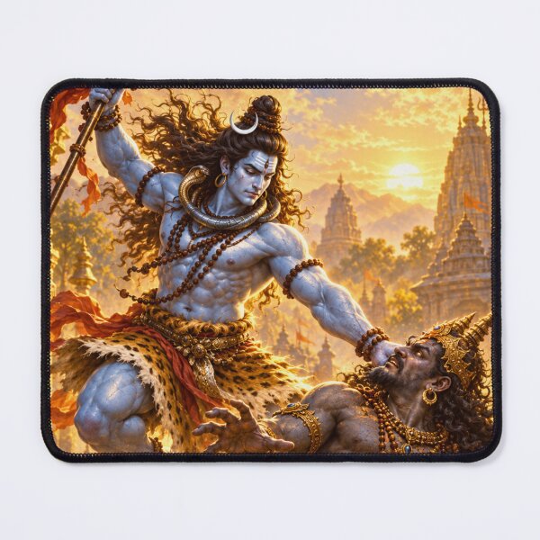 Item preview, Lord Shiva Subdues Andhaka at Sunrise designed and sold by Homyar.