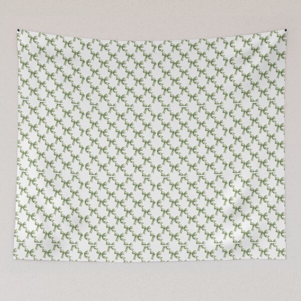 Item preview, Coquette Green Bow Pattern Aesthetic designed and sold by Nahid1230.