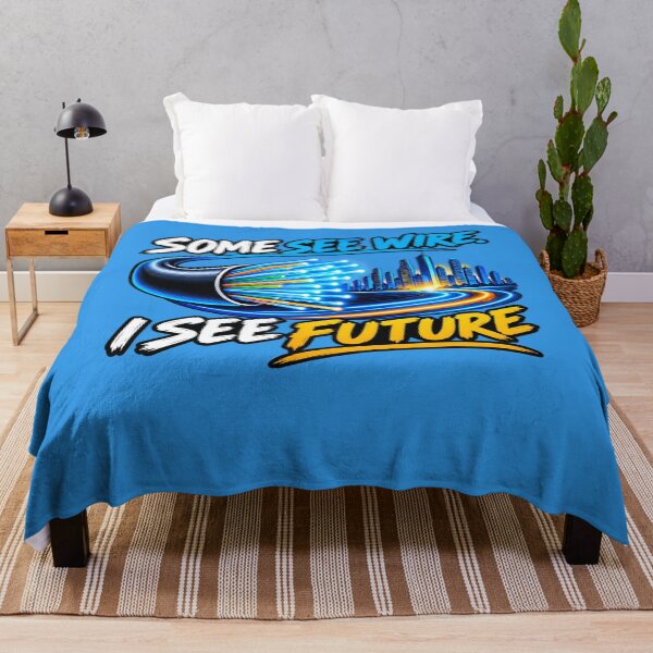 Item preview, Some See Wire, I See Future designed and sold by FiberatWorkTechs.