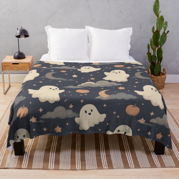 Item preview, Cute Floating Ghost Pattern designed and sold by shamiloff.