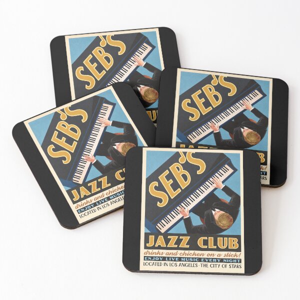 Item preview, Seb's Jazz Club Vintage Poster - La La Land designed and sold by hesjustken.