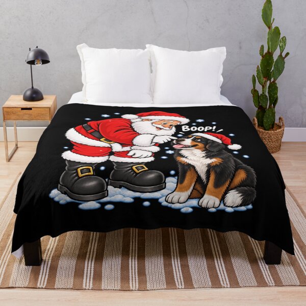 Item preview, Funny Bernese Mountain Dog Santa Boop Merry Chirstmas Mom Dad designed and sold by rafaeltto.